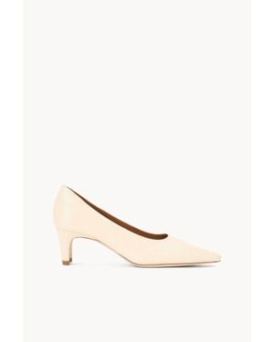 STAUD Wally Leather Pumps - Natural