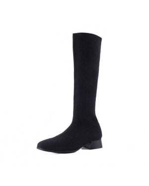 Cushionaire Rialto Knit Knee-High Boot - Black