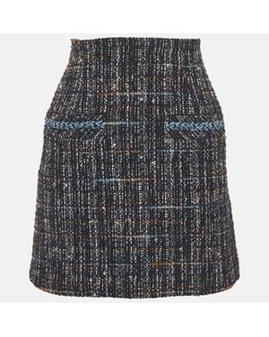 Sandro Tweed Mini Skirt - Gray
