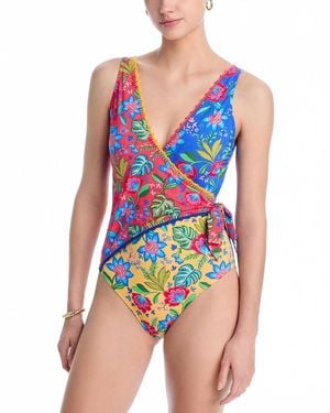 Johnny Was Wrap One Piece - Blue