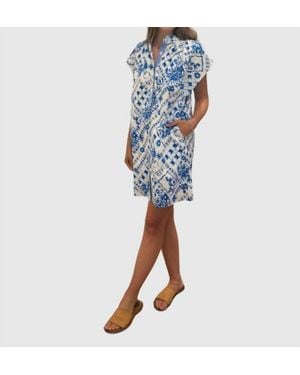 Thml Button Down Dress - Blue