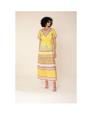 Hale Bob Annis Maxi Dress *Beaded - Yellow
