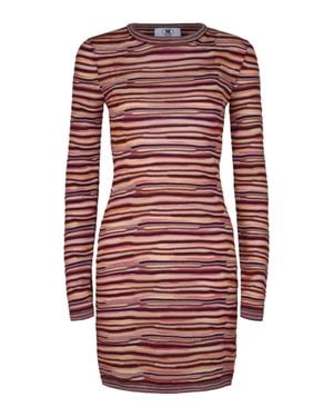Missoni Wave Bodycon Mini Dress - Red