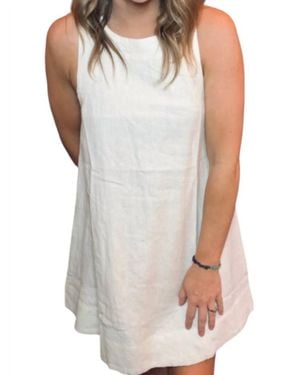 By Together Baby Doll Linen Dress - White