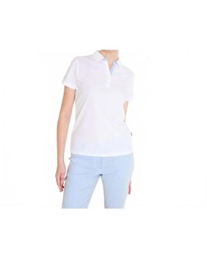 Abacus Sportswear Bovey Drycool Short Sleeve Polo - White