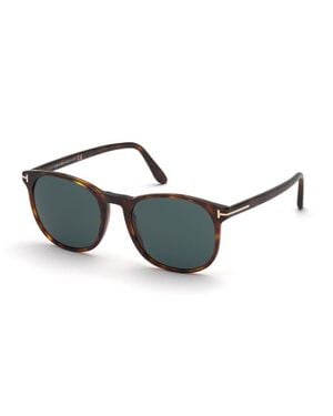 Tom Ford Sunglasses Round Full Rim, Havana Frame And Lens Ft085854V - Brown