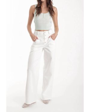 Karina Grimaldi Zaya Scoop Neck Top - White