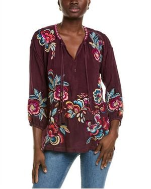 Johnny Was Zadonia Nemma Blouse - Red