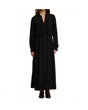 Diega Flared Jabo With Elasticated Waist Skirt - Black