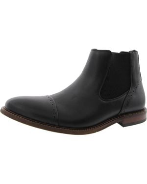 Stacy Adams Stretch Leather Chukka Boots - Black