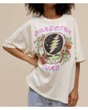 Daydreamer Grateful Dead Steal Your Face Tee - Natural