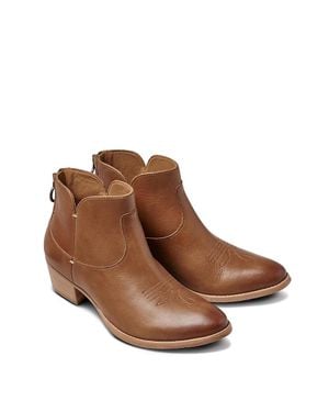 Beek Cowbird Western Ankle Boots - Brown