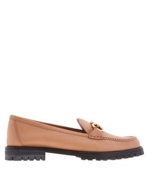 Ferragamo Ferragamo Rolo Gancini Ornament Mocassins, Size 7 C - Brown