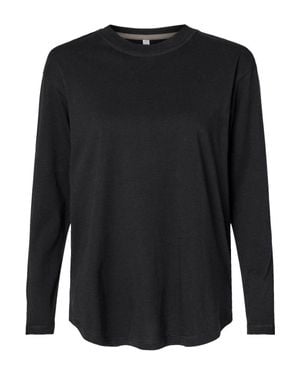 L.A.T Fine Jersey Long Sleeve Tee - Black