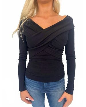 Lamade Off Shoulder Top - Blue