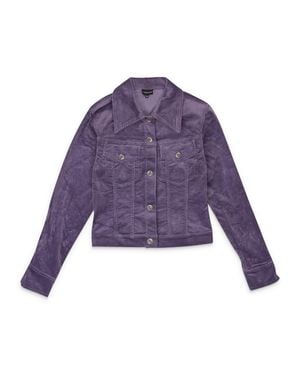 CALLIPYGIAN Stretch Corduroy Jacket - Purple