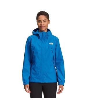 The North Face Antora Rain Jacket Waterproof Hooded Kfc1134 - Blue