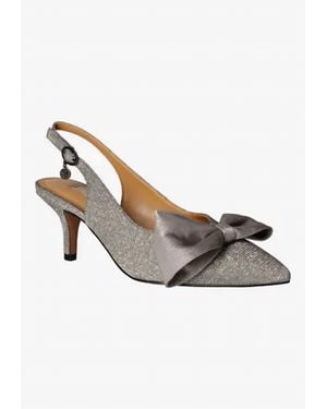J. Reneé Devika Sling Back Pumps - Metallic