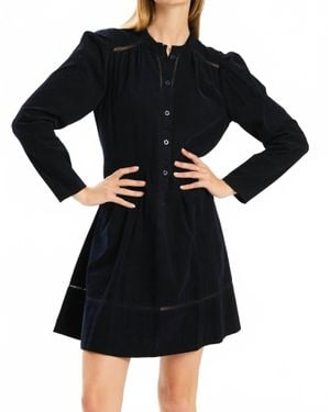 tyler boe Lonnie Pinwhale Corduroy Dress - Black