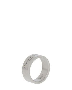 Maison Margiela Logo Ring - Metallic