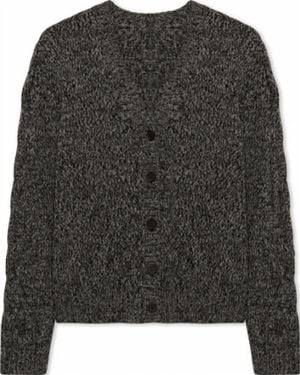 Phoebe Jon Sonya Wool Cashmere Cardigan - Black