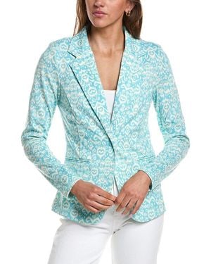 Ichi Kate Print Blazer - Blue