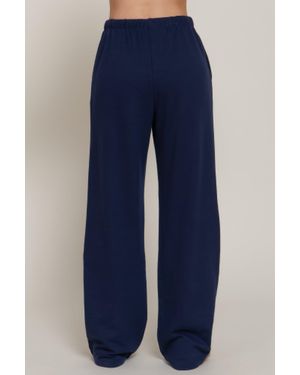 TRUEDAMES Waistband Print Detail Sweatpants - Blue