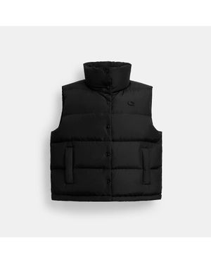 COACH Puffer Vest - Black
