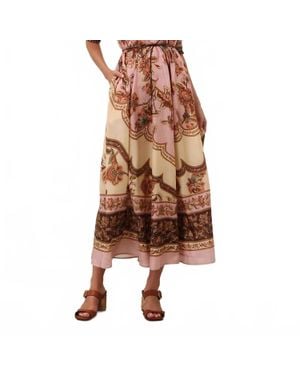 Zimmermann Aster Billow Midi Dress - Brown