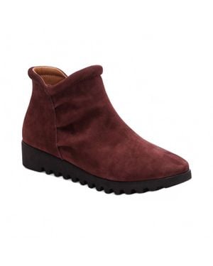 Aetrex Zoey Slip-On Zip Boot - Red