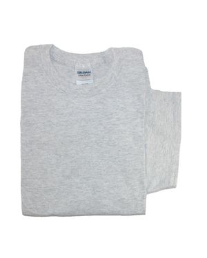 Gildan Crew Neck Cotton T Shirt - Gray