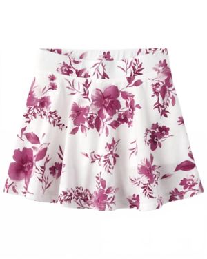 Tweenstyle Tweens Toile Ruffle Skort - Pink
