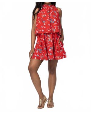 Cleobella Shannon Mini Dress - Red