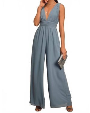 Lulus Divine Muse Jumpsuit - Blue