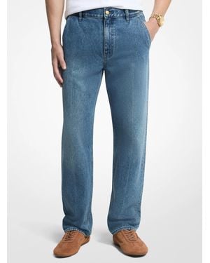 Michael Kors Finn Straight-Leg Denim Jeans - Blue