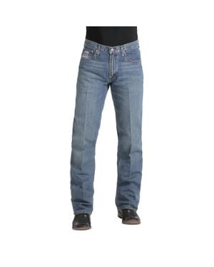 Cinch Relaxed Fit Label Jeans - Blue