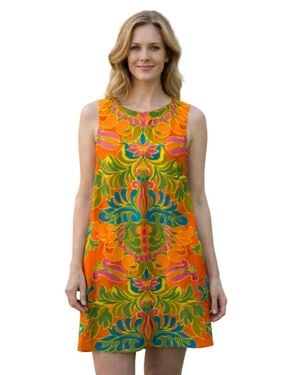 Flora Bea Ellis Dress - Orange
