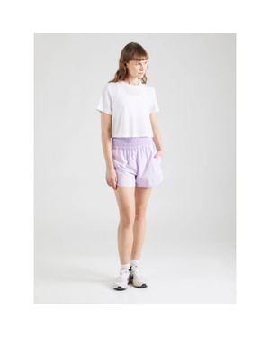 Nike One Shorts Lilac Bloom Dri-Fit High Waisted Brief-Lined Srt706 - White
