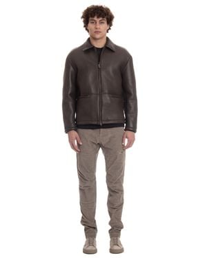Salvatore Santoro Mini Luxurious Leather Jacket For - Black