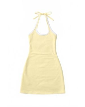 Theme Girl's Mackenzie Pastel Halter Mini Dress - Yellow