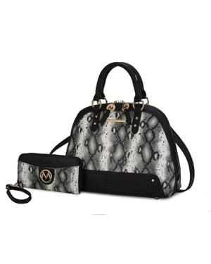 MKF Collection by Mia K Frida Satchel And Wallet Handbag - Black
