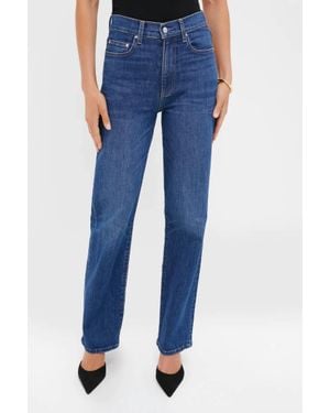 Le Jean Mid-High Rise 90's Straight - Blue