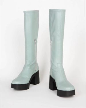 INTENTIONALLY ______ Marz Vegan Platform Boot - White
