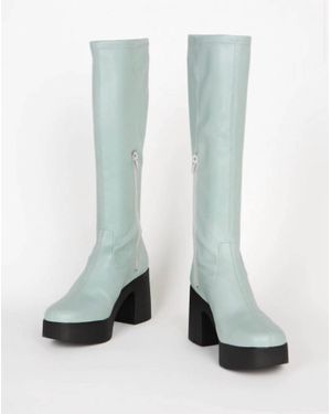 INTENTIONALLY ______ Marz Vegan Platform Boot - White