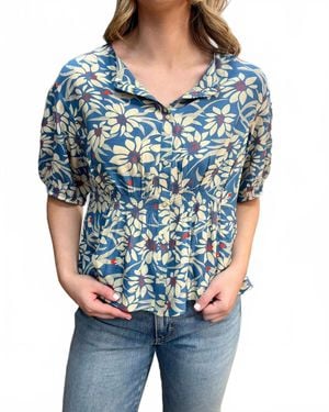 The Great The Hayflower Top - Blue
