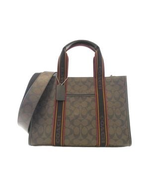 COACH Coated Canvas Bag - Brown