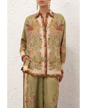 Zimmermann Indra Relaxed Shirt - Natural