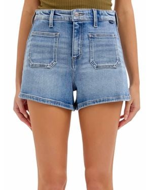 cello Saturday Stroll High Rise Sailor Shorts - Blue
