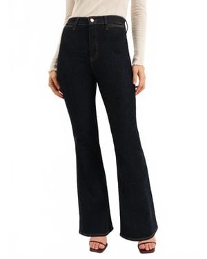 DAZE Sunset Flare High Rise Flare Jeans - Black