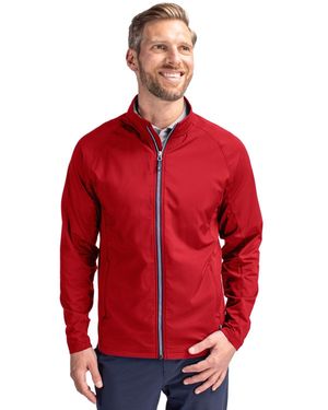 Cutter & Buck Adapt Eco Knit Hybrid Recycled Full Zip Jacket - Red